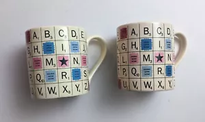 Scrabble - Coffee Mug - Hasbro - Wild & Wolf - 2014 - Set of 2 - Picture 1 of 5