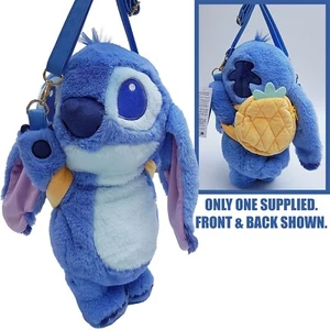 Disneyland Paris Umhängetasche Stitch Ananas weich Plüsch Disney Parks Lilo & - Bild 1 von 17