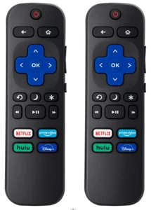 2pack Remote Control Replacement for All Roku TV,TCL/Hisense/Onn Roku - Picture 1 of 5