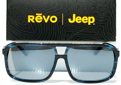 Gafas de sol Jeep® REVO Desert Blue Horn negras brillantes lentes grises polarizadas 1165 05 Foto 1 de 4