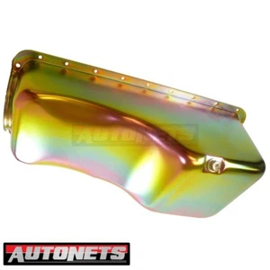 Panel de aceite Big Block Ford BBF V8 429-460 acero zinc sumidero delantero 1968-1978 - Imagen 1 de 2