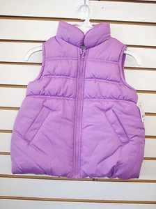 Chaleco amortiguador de amatista con cremallera completa para niñas OshKodh B'gosh $34 talla 4 - Imagen 1 de 3