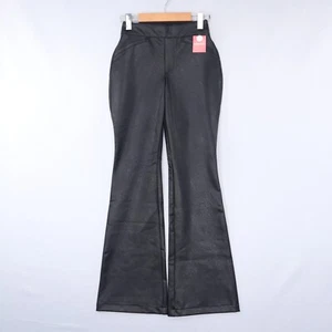 Spanx Womens Pants Leather Like Flare High Waist Luxe Black Size Petite Tall NWT - Bild 1 von 81