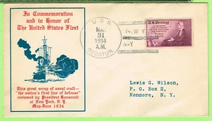 USS Decatur DD 341 31. Mai 1934 President Roosevelt Fleet Review New York - Bild 1 von 1