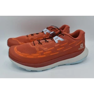 Salomon Womens Size 10 Ultra Glide Mecca Red Orange Blue Trail Running Sneakers - Picture 1 of 12