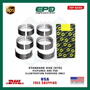 CRANKSHAFT MAIN BEARING SET STD HONDA F22A1 2.2L EV2 1.3L EW2/EW3/EW4 1.5L GAS - Picture 1 of 1