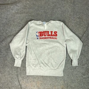 Vintage Chicago Bulls Herren Sweatshirt Large grau Champion Reverse Weave Basketball - Bild 1 von 9