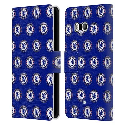 OFFICIAL CHELSEA FOOTBALL CLUB CREST LEATHER BOOK FLIP CASE FOR HTC PHONES 1 - Image 1 of 4