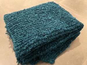 Dicke,Handgestrickte Decken Kuscheldecken gestrickte Decken,85x145cm Dunkelgrün - Bild 1 von 3