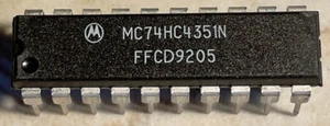 Motorola MC74HC4351N 74HC4351 8 Channel Analog Multiplexer/Demultiplexer - NOS - Picture 1 of 1