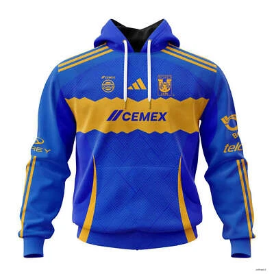 UNBRAND LIGA MX Tigres UANL Personalized 2024-2025 Away Kits Hoodie