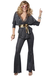 Brand New 70's Disco Dazzler Retro Women Adult Costume - Picture 1 of 1