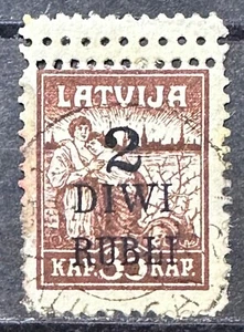 Latvia, Latvija, Sc 87; Mi 59; used/O top triple perf. H.v.H. 30 p. - Picture 1 of 2
