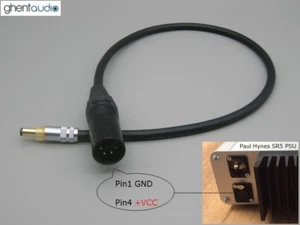 DC35 --- Oyaide to Neutrik XLR Male(4p) Canare 4S6 DC Cable for Paul Hynes SR5 - Picture 1 of 4