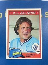 1981 Topps #700 George Brett A.L. All-Star Royals MLB