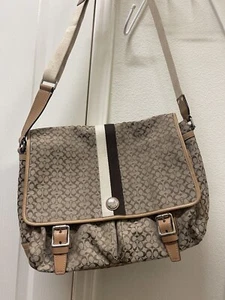 Coach Herren League Messenger Bag Chestnut Signature TOP ZUSTAND SEHR GEPFLEGT - Bild 1 von 8