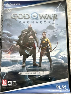 God of War Ragnarok RARE PS4 PS5 42cm x 59cm Promotional Poster - Picture 1 of 1