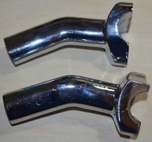 4.5" Pullback Riser Stems Chrome Used - Picture 1 of 22