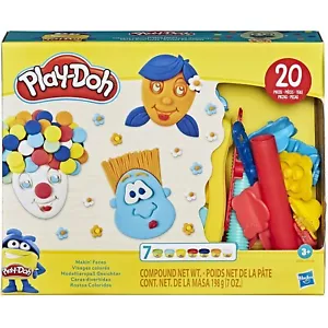 Play-Doh 20-pc Makin Faces Create It Kit for Kids 3+ W/ 7 Non-Toxic Colors [B2] - Picture 1 of 2