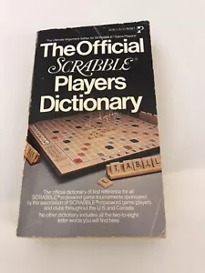 1978 DAS OFFIZIELLE SCRABBLE SPIELERWÖRTERBUCH TASCHENBUCH - Bild 1 von 3