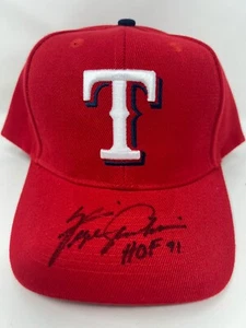 Fergie Jenkins HoF 91 Signed Texas Rangers MLB Snapback Hat JSA 966 - Picture 1 of 4