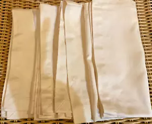 Williams Sonoma Hotel Abendessen Servietten 4er Set Neu ohne Etikett Elfenbein - Bild 1 von 4
