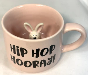 Coffee Mug 3D Rabbit Inside Hip Hop Hooray by 10 Strawberry Street - Picture 1 of 6