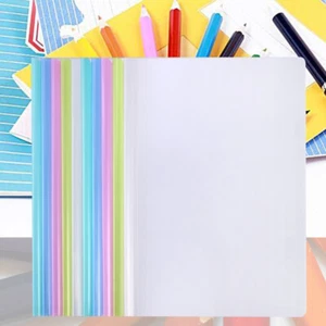 10pcs Transparent File Folder Sliding Bar Report Covers for A4 Report Display - Picture 1 of 12