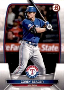 2023 BOWMAN BASE PAPER #25 COREY SEAGER TEXAS RANGERS - Picture 1 of 2
