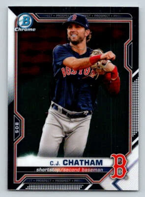 2021 Bowman Chrome Prospects #BCP113 C.J. Chatham (ref 173317) - Image 1 of 2