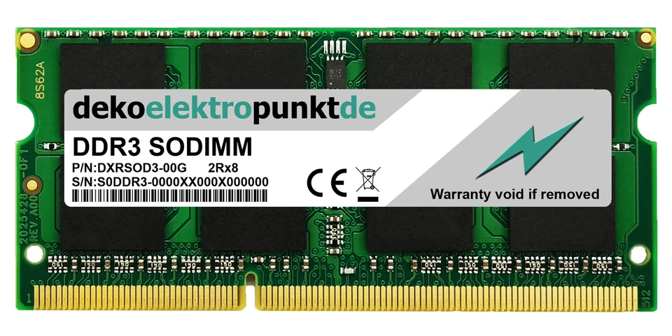 8GB 4GB RAM Speicher passend für Sony Vaio SVE1713A1EW - Bild 1 von 1