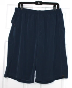 Prana BREATHE Shorts Men's XXL BLUE Pull On Running Stretch Hiking Active Yoga - Picture 1 of 5