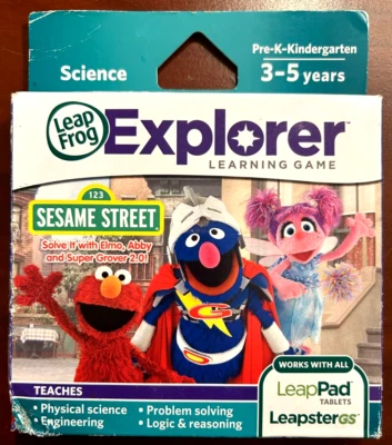 LeapFrog LeapPad Explorer Learning: Sesame Street Friends, Leap Pad 2 3 GS used - Image 1 of 4