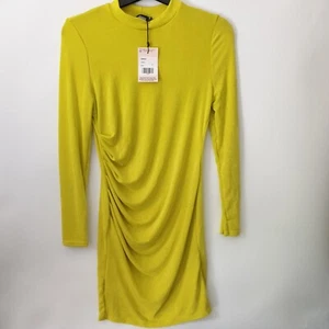 Missguided Dress Green Ruched Size 12