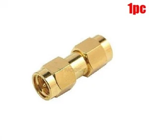 Adaptador Sma Macho a Sma Macho Enchufe Rf Conector Recto Chapado en Oro m² - Imagen 1 de 2