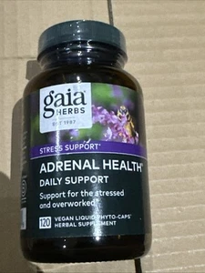 Gaia Herbs Adrenal Health Daily Support 120 Capsules 2027 - Picture 1 of 1