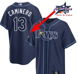 Juinior Caminero #13 Rays Men's 2025 All-Star Navy Replica Jersey - Picture 1 of 1
