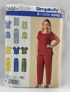 Pantalones cortos para mujer Simplicity 1446 talla grande 18W-24W patrón de costura FF - Imagen 1 de 3