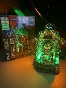 Lemax Spooky Town The Cursed Cuckoo Haus Halloween Animated Lights Sounds Rare - Picture 1 of 9