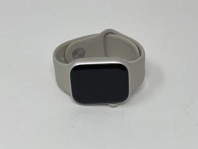 Apple Watch Series 7 41mm Starlight Aluminum Case Starlight Band Cellular Used - Image 1 of 4