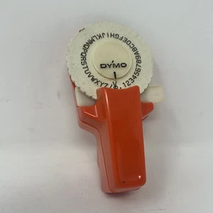 Etichettatrice vintage DYMO Home 1973 modello 1800 arancione originale con 3 rotoli di nastro - Foto 1 di 6
