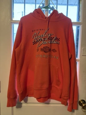 Sudadera con capucha Harley Davidson coral 2x para mujer Foto 1 de 4