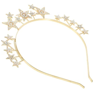  Cerchietto Corona Strass Copricapo Damigella Accessori Capelli Donna - Foto 1 di 12