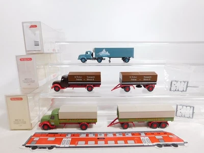 3X Wiking H0 1:87 LKW Magirus: 855 Wandt Weber + 0520 Eylert TOP+Box #CV432-0,5 - Immagine 1 di 3