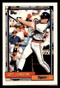 1992 Topps Baseball Card #685 Scott Livingstone Detroit Tigers - Picture 1 of 2