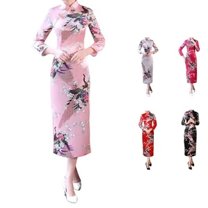 Easy To Wear Dress For Parties Slim Standing Collar Brand New Condition - Picture 1 of 20