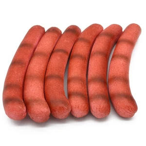 Attrappen 6 Stück Bratwürstchen, Fake Food Wurst Metzger Grill Fleischer - Bild 1 von 3