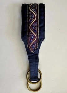 Perser Martingal Halsband Windhund Whippet Windhund Saluki Afghan Messingringe - Bild 1 von 5