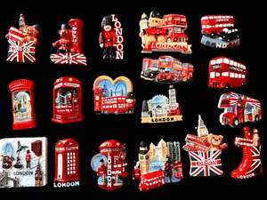 3D Ceramic London Fridge Magnet Souvenir Gift UK London Decor Handmade Landmark - Picture 1 of 6