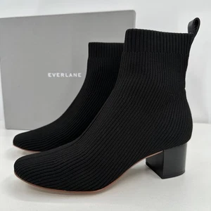 Botín Everlane The Glove en negro talla 5,5 tejido acanalado elástico para mujer - Imagen 1 de 11